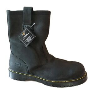 Dr Martens Icon 2295 Steel Toe Boot Men's Sz 14 New Black Pull on Work